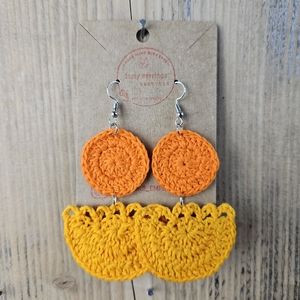 Handmade crochet earrings elegant earrings woven hoops accessories and jewelry